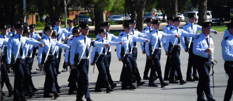 RAAF Wagga Wagga - Amber The march past to say they are graduated. Damn I cried